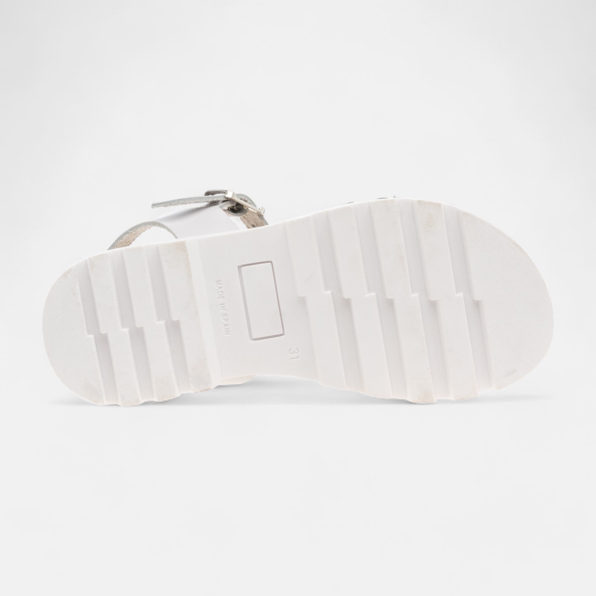 Sandales Fille en cuir blanc