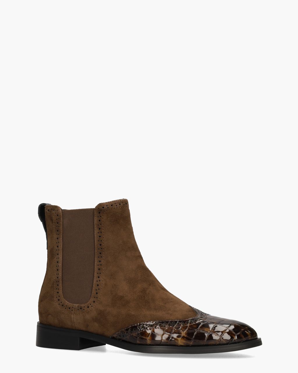 Di Lauro Sheralyn Donkerbruin Dames Chelseaboots