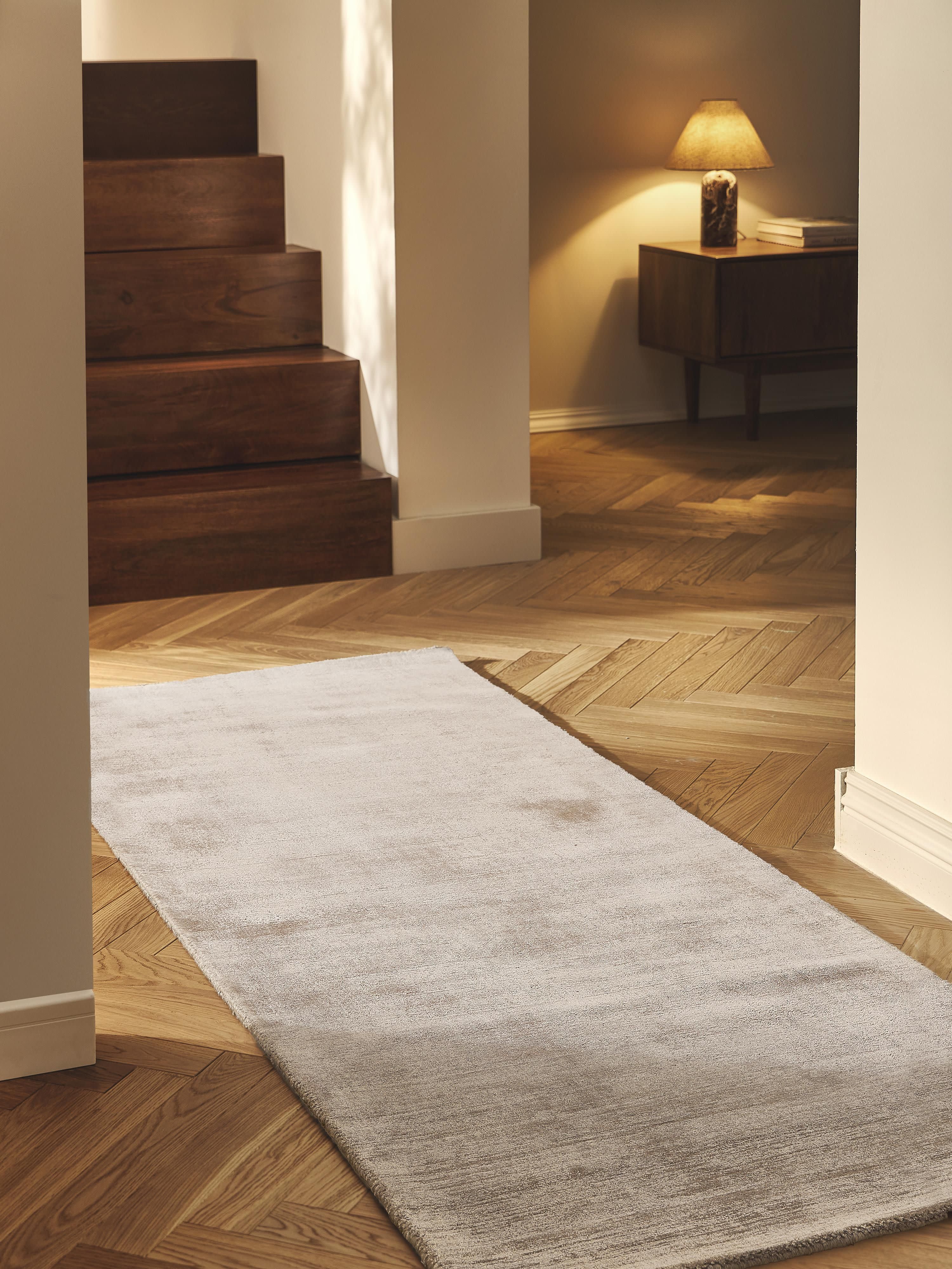 Handgeweven viscose loper Jane