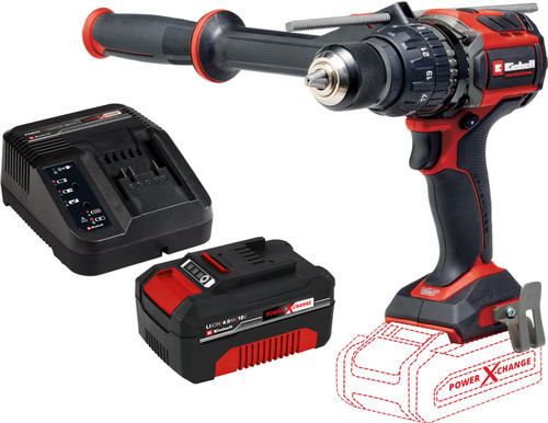 Einhell TP-CD 18/120 Li-i BL Solo + Einhell 18 V/4.0 Ah Starter Kit- Power X-Change