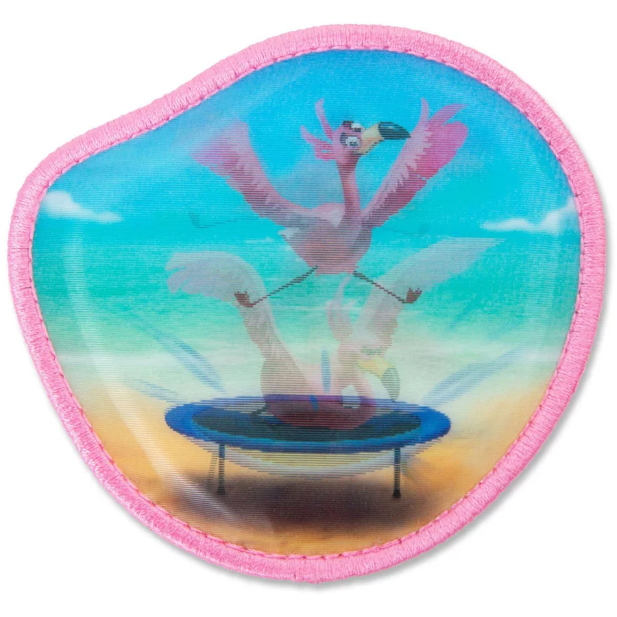 Ergobag Zubehör Klettie - Wackelbild Flamingo