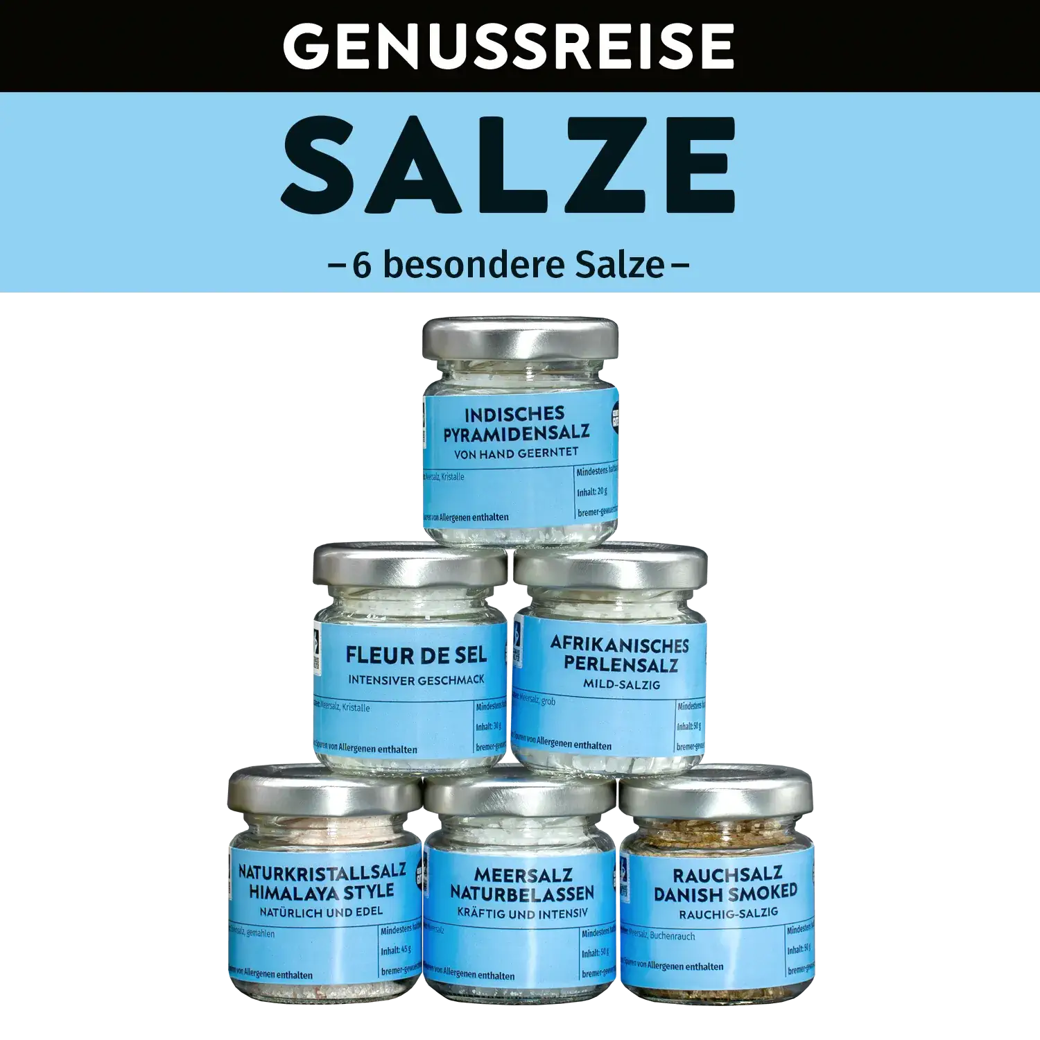 Genussreise Salz, 6 Tlg.