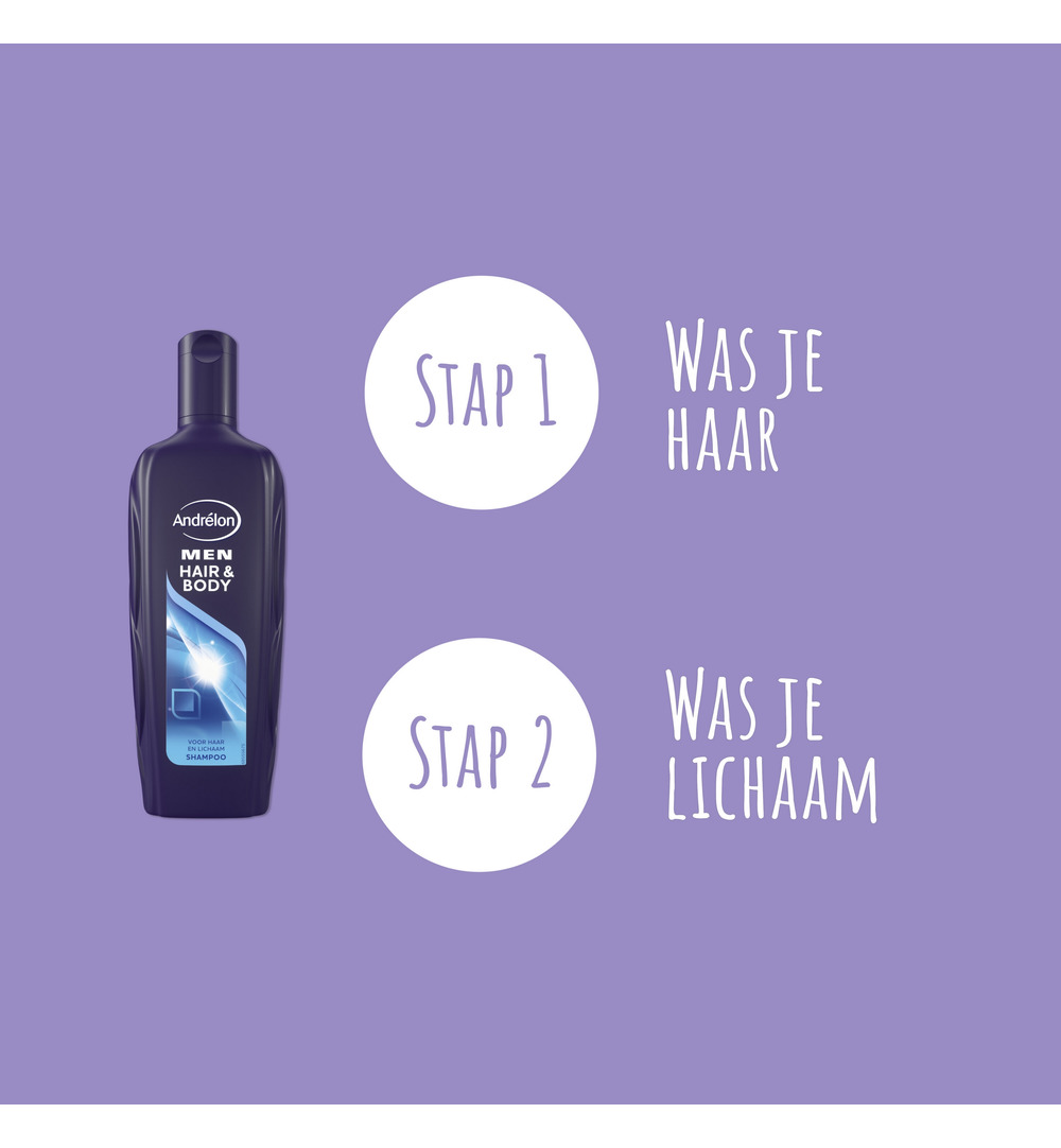 Andrelon Shampoo Men Hair & Body (300 ml)