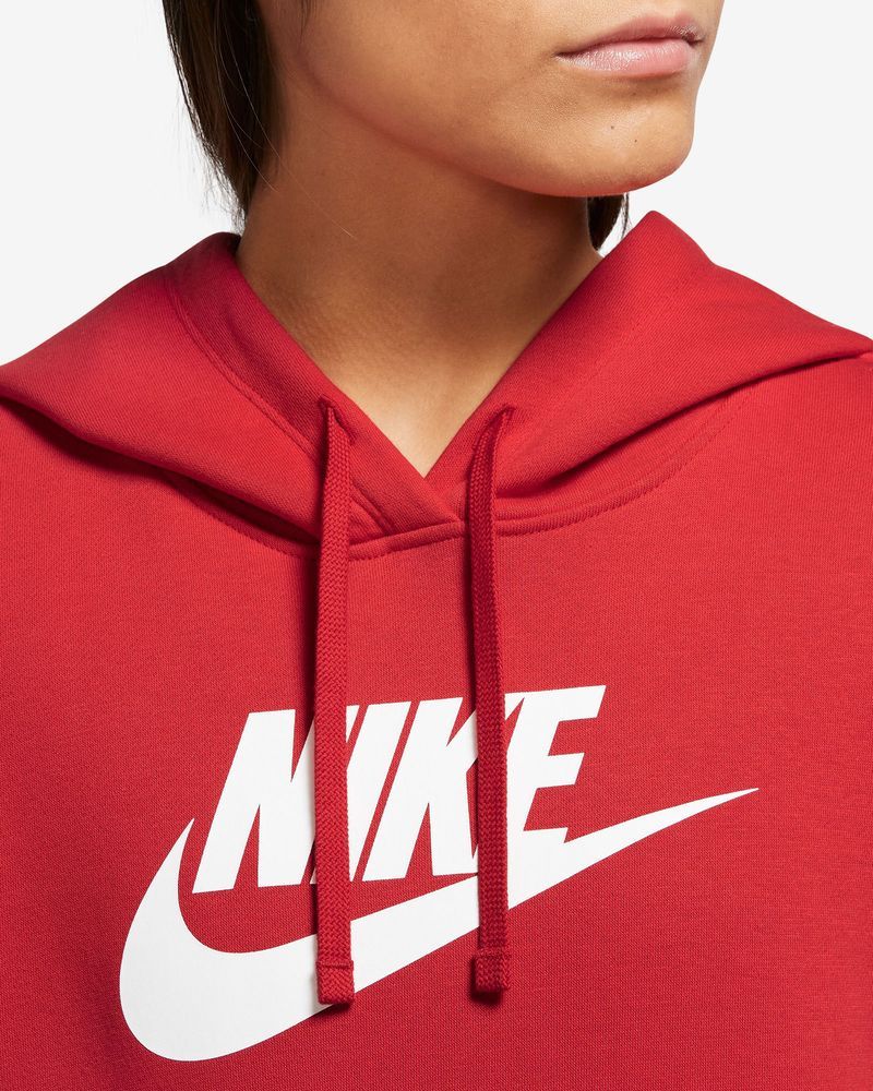 Sweat à capuche Nike Sportswear Club Fleece Rouge pour femme