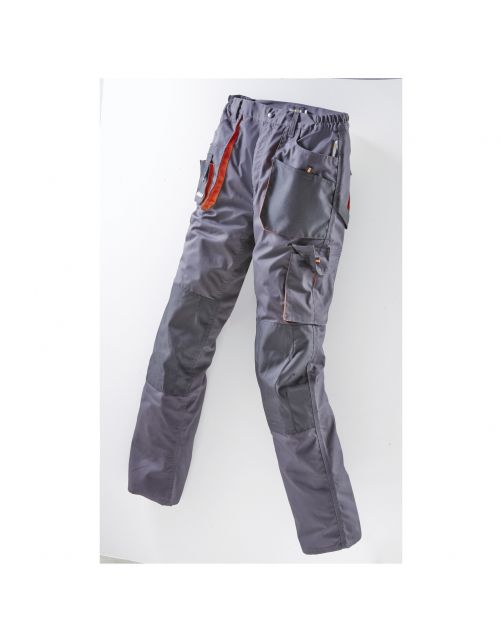 Terra Trend Job Heren Werkbroek Donkergrijs&Zwart&Oranje - Werkkleding