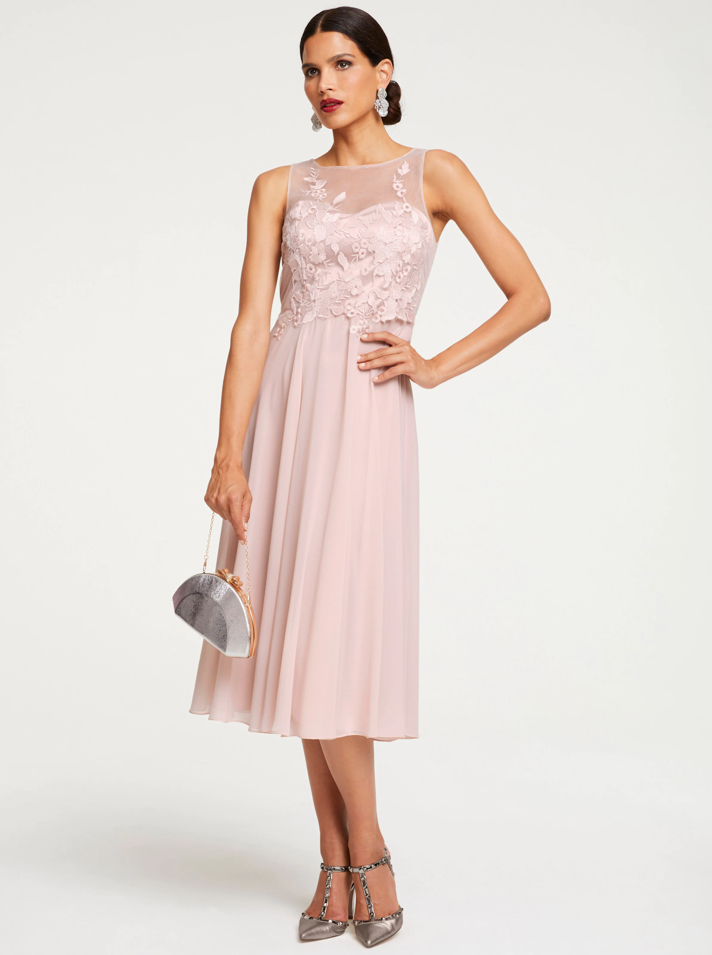 heine Cocktailkleid in puder