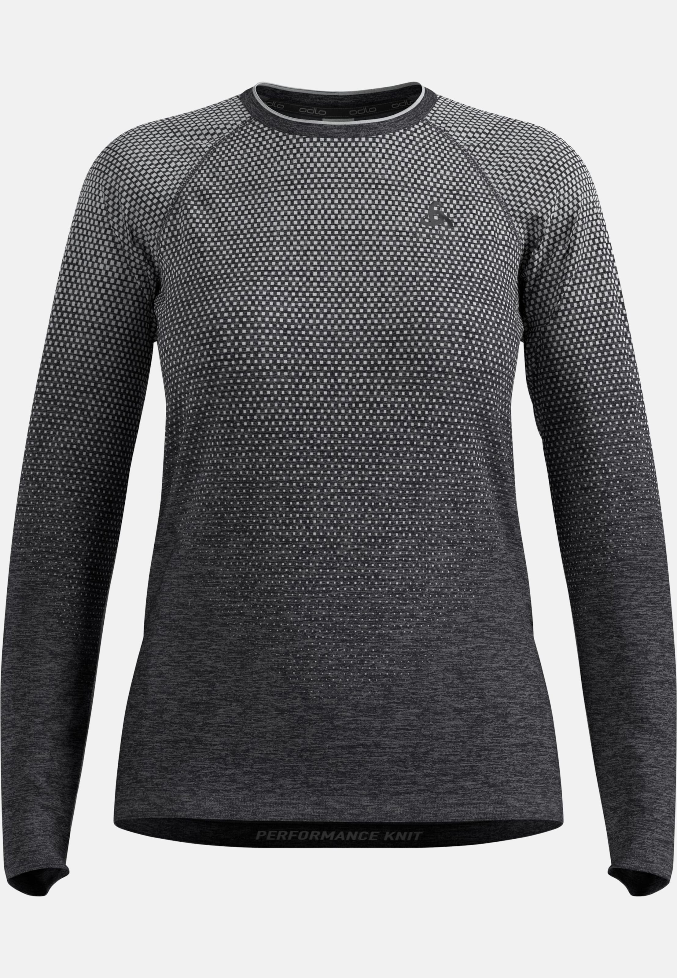 Essentials Seamless Langarm-Laufshirt in stone grey melange