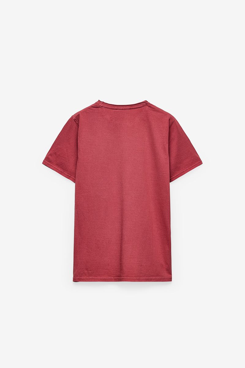 T-SHIRT EFEITO LAVADO COM PRINT