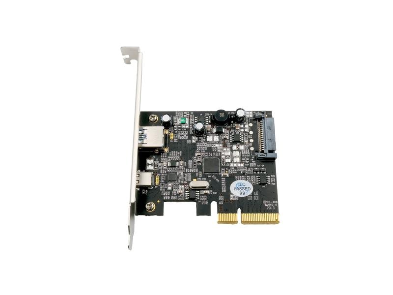 Exsys PCI-Express-Karte EX-12002-2 PCIe-Schnittstellenerweiterung mit USB-A- und USB-C-Anschluss