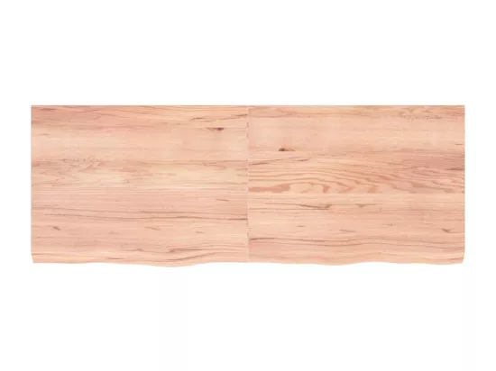 Comptoir de salle de bain marron 160x60x(2-6) cm bois traité