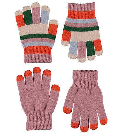 Molo Handschuhe -2er-Pack - Strick - Kei - Poppy