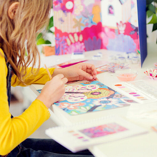 Djeco knutselset zes activiteiten - bloemen