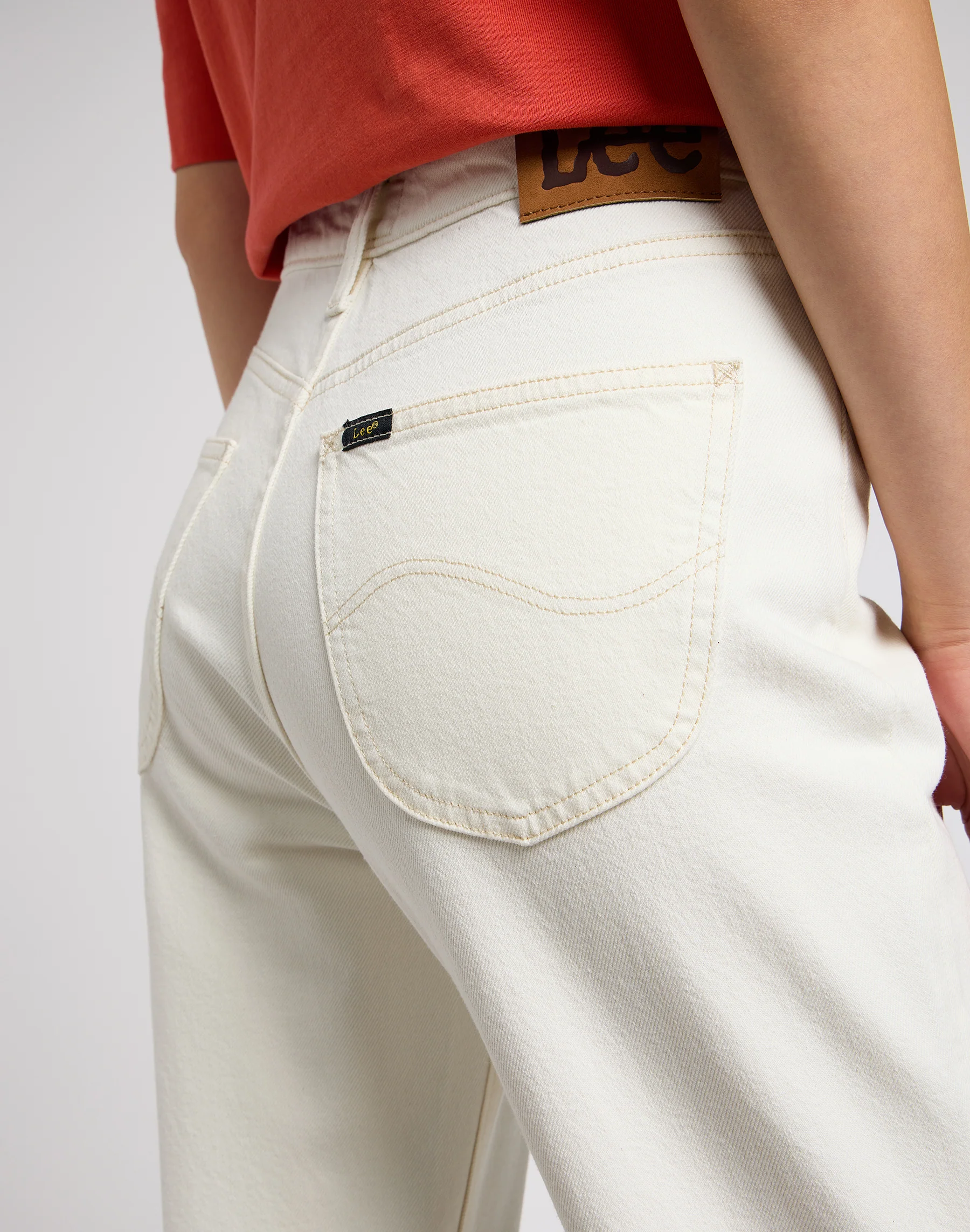 Lee  Carol striaght leg jeans - Concrete White