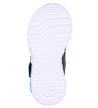 Skechers Sko m. Lys - Flex Glow Elite - Vorlo - Sort/R?d/Bl?