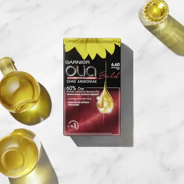 Dauerhafte Haarfarbe Coloration 6.6 Intensives Rot
