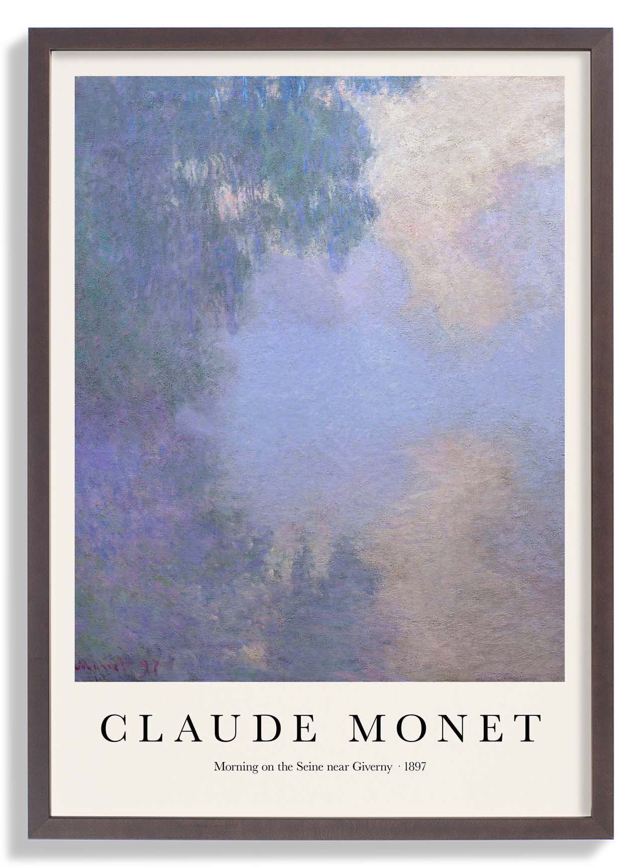 Morgen an der Seine bei Giverny von Claude Monet