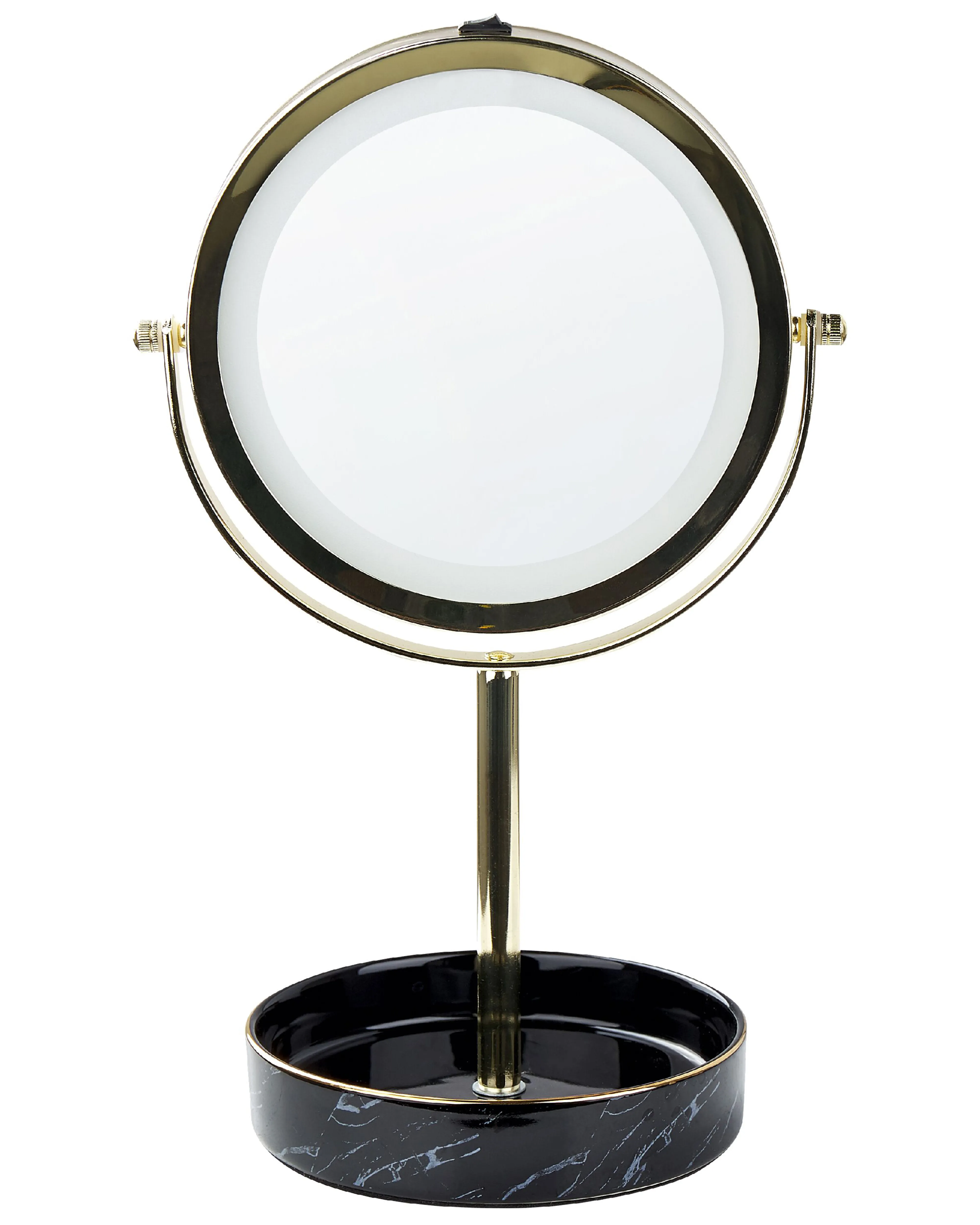 Make-up spiegel LED SAVOIE Zwart/goud