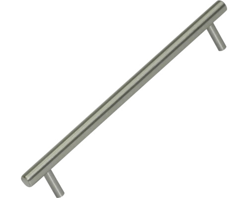 Geborstelde roestvrijstalen handgreep, gatafstand 192 mm, afmetingen (L x B x H) 232/12/35 mm