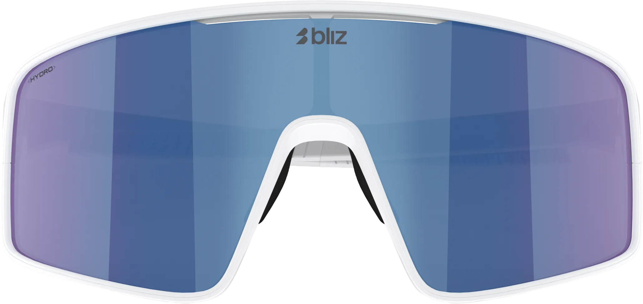 Bliz P001 Matte White/Grey Blue Mirror
