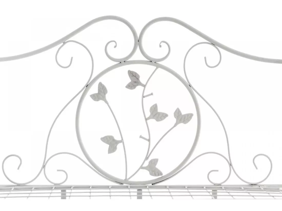 Étagères sur pied - Métal - 60 x 33 x 158cm - Blanc - Arona