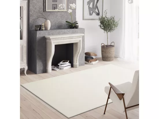 Diego I - Tapis lavable en machine - Écru - 140x200cm