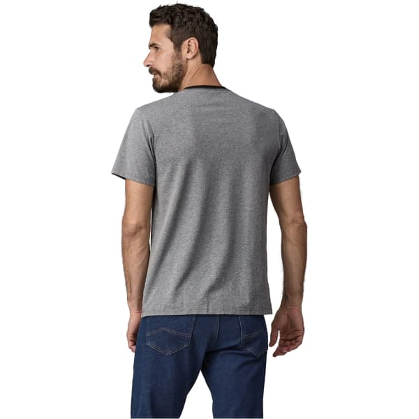 T-shirt PATAGONIA SHOP STICKER POCKET RESPONSIBILI-TEE GRAVEL HEATHER