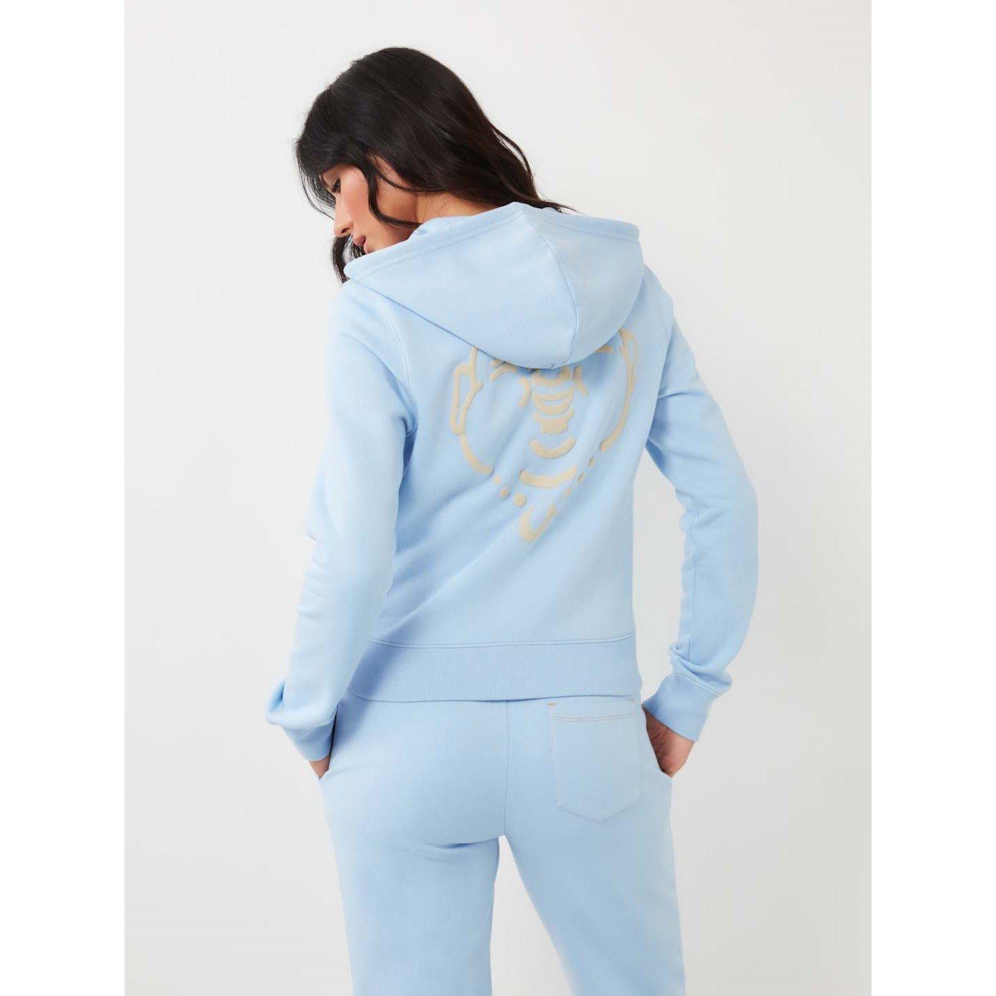 True Religion TR Buddha Full Zip Fleece Top Womens