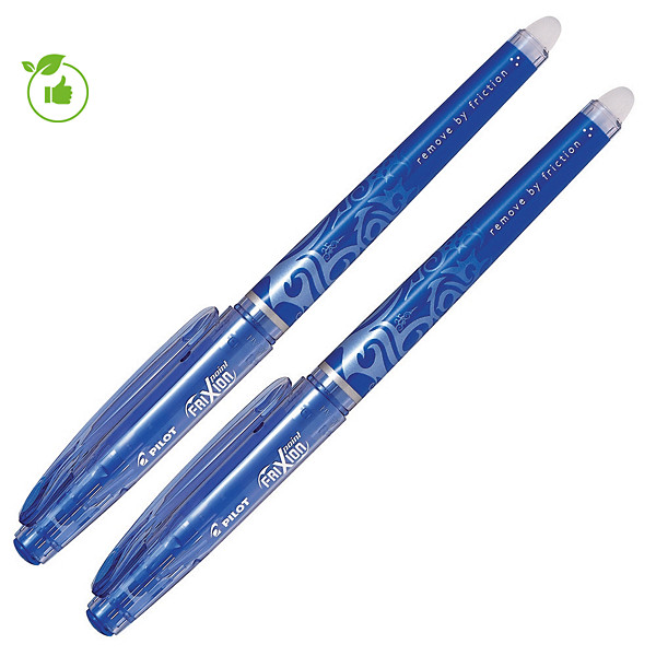 Stylo roller Pilot FriXion Ball Point effaçable coloris bleu, lot de 2