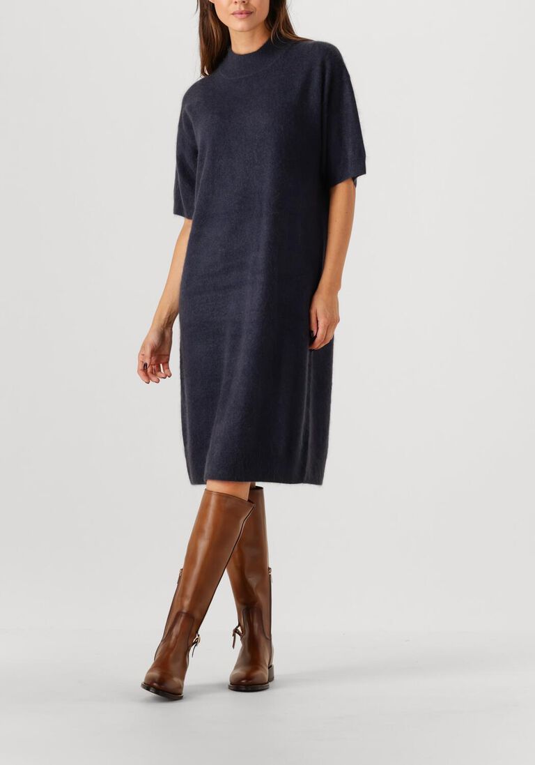 donkerblauwe ffc maxi jurk 14083