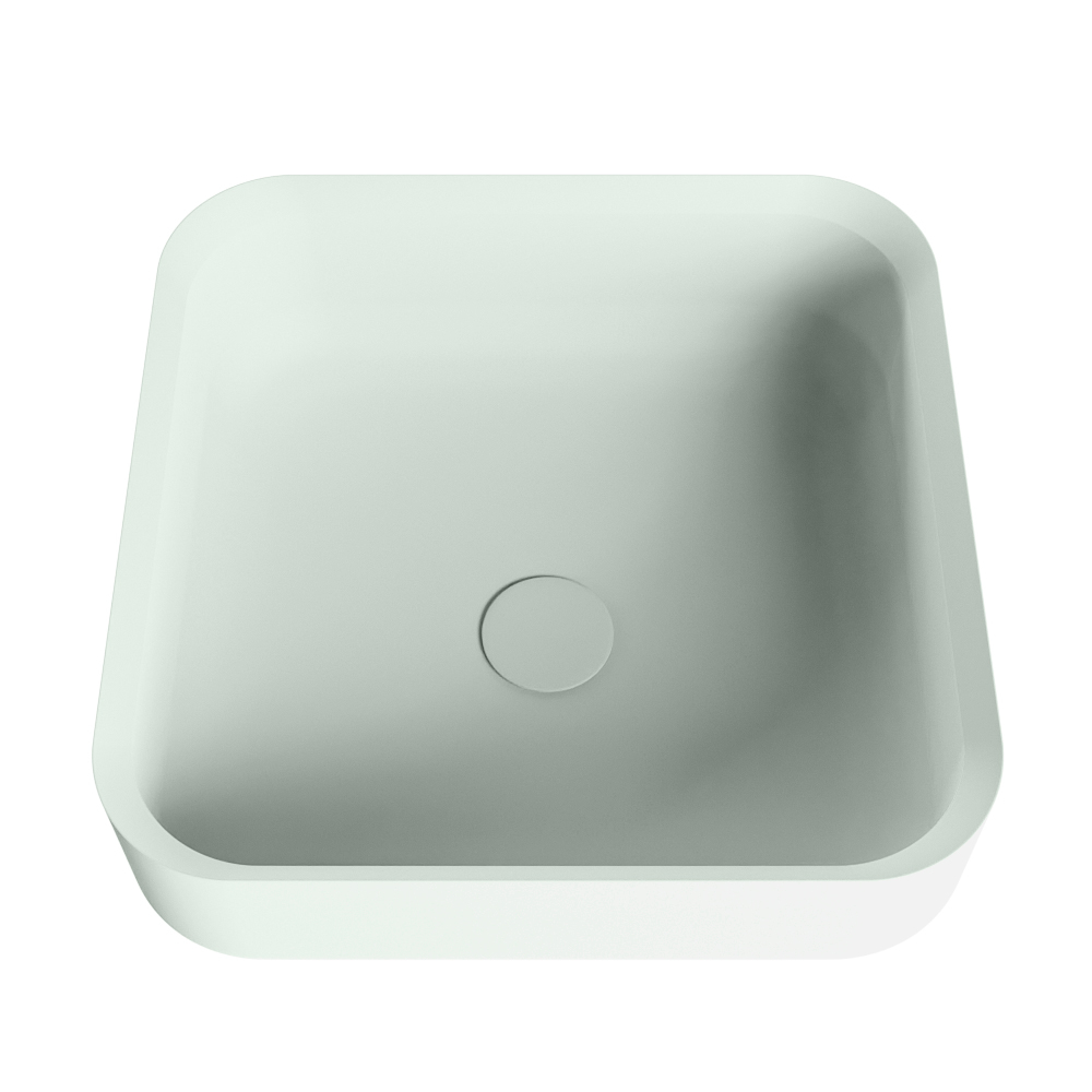 Mondiaz Binx Solid Surface waskom 36x36cm greey