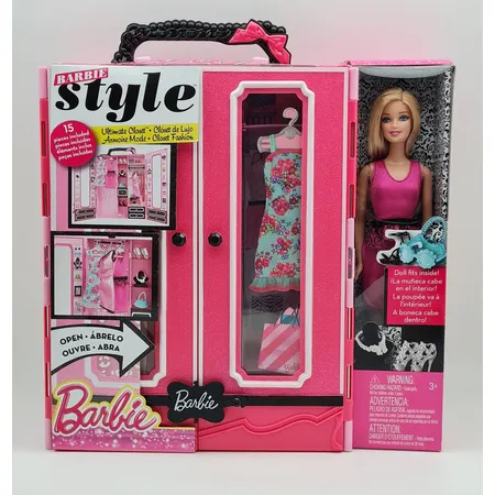 Mattel Barbie Kleiderschrank mit Puppe