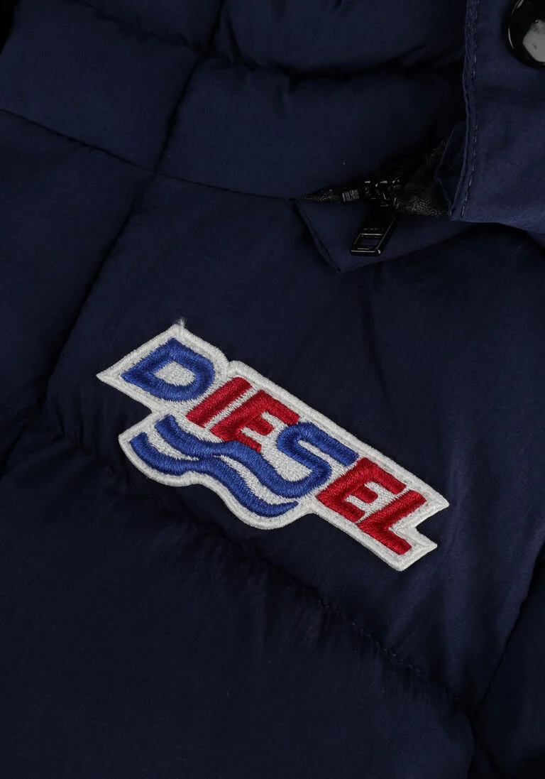 DIESEL blauwe diesel gewatteerde jas jrolfb