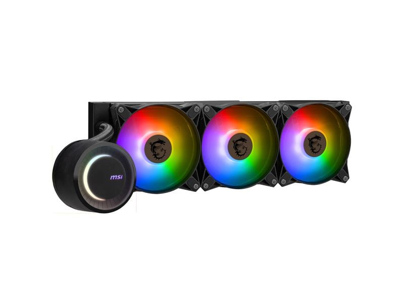 MSI Wasserkühlung MAG CORELIQUID E360 MSI MAG CORELIQUID E360 Computerkühlsystem Hauptplatine, Prozessor Flüssigkeitskühlung 12 cm Schwarz