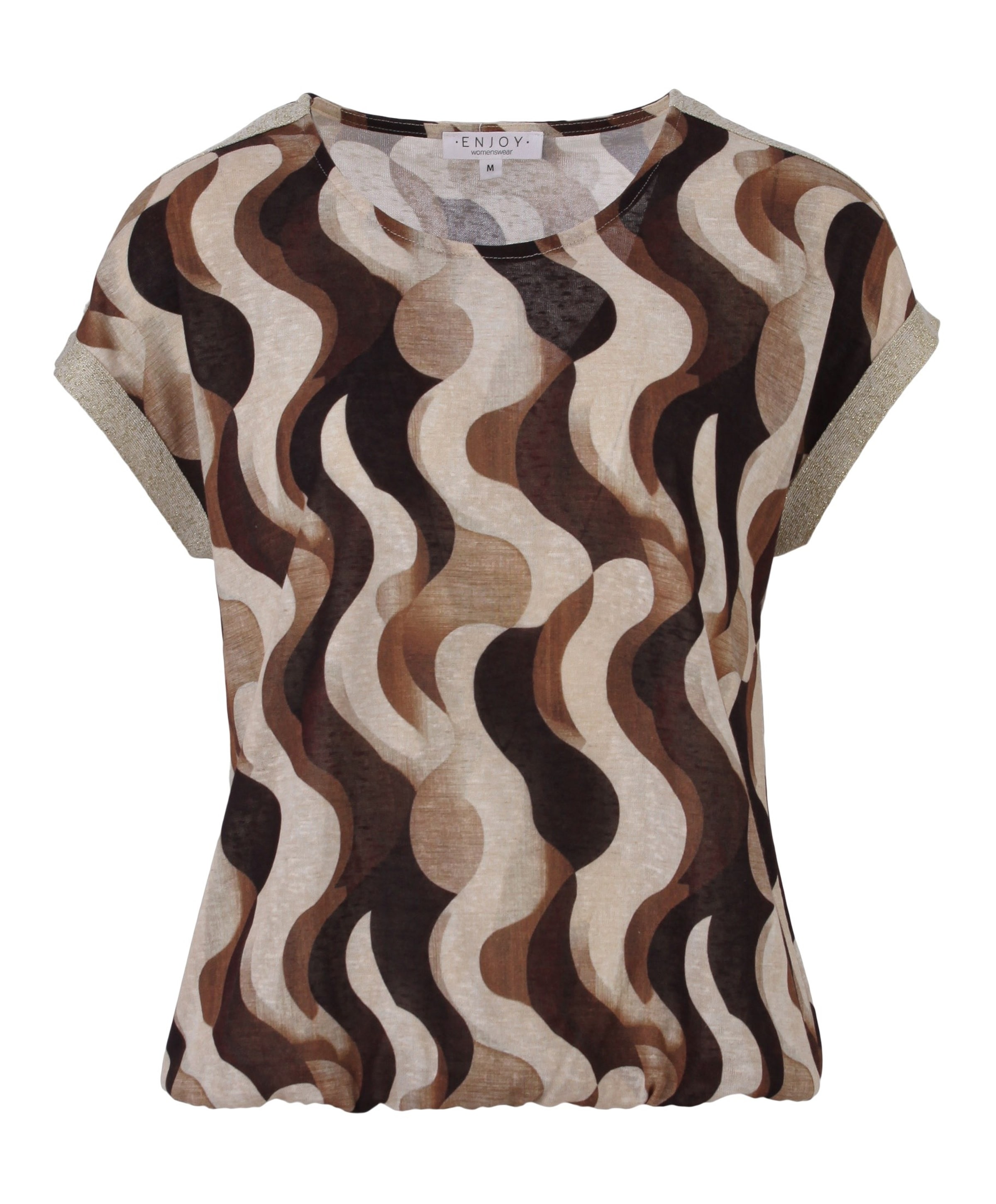 Enjoy Dames T-shirt bruin