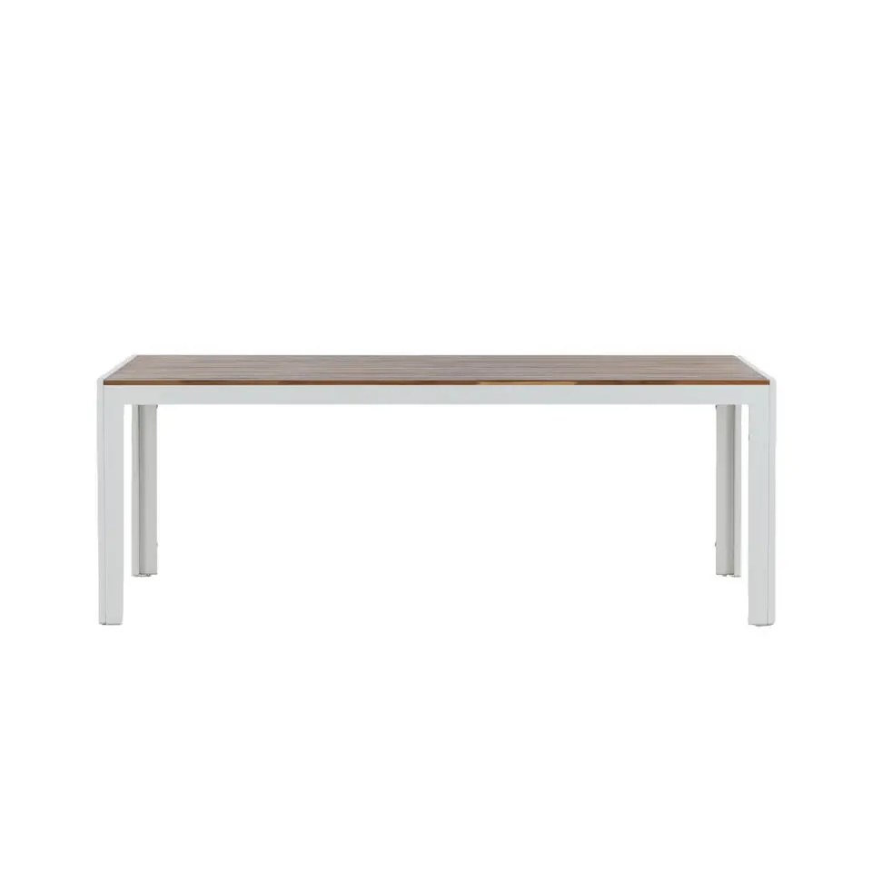 Tuintafel Acaciahout/Metaal - 200x100x76cm - Bois