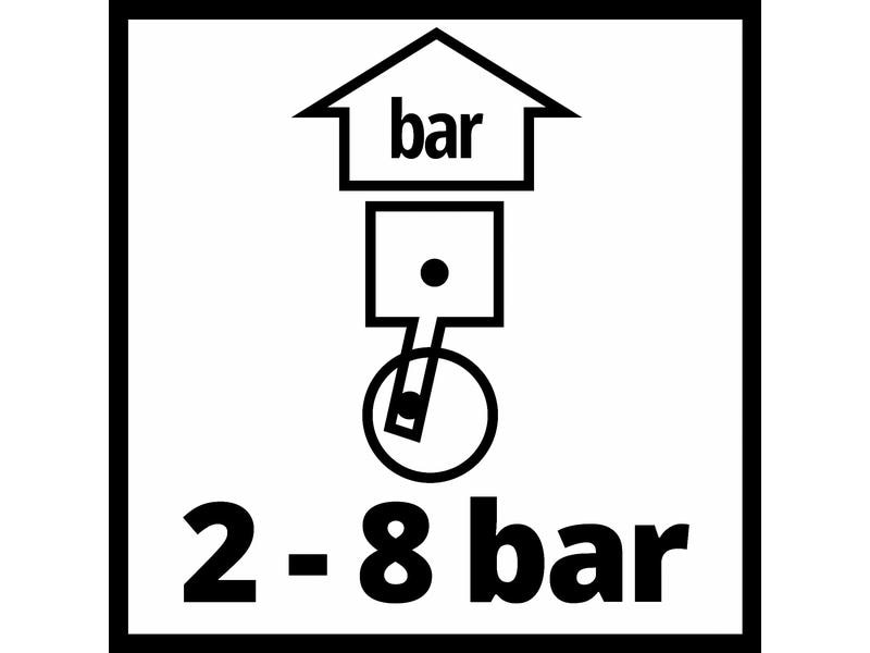 Einhell Druckluft-Ausblaspistole 2-8 bar mit 500 mm Düse Ausblaspistole mit Langdüse für alle Einhell Kompressoren