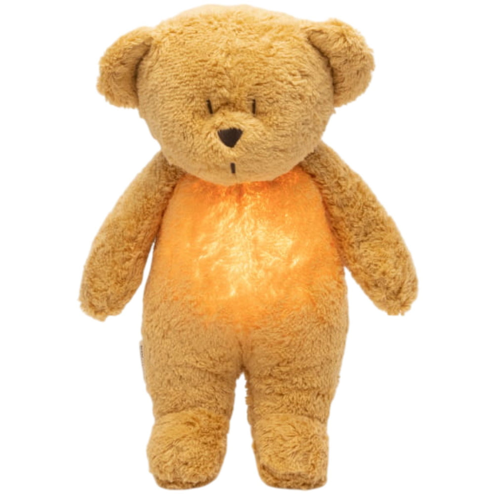 Køb Moonie Honey 2.0 Organic Humming Bjørn Med Pink Noise og en Lampe