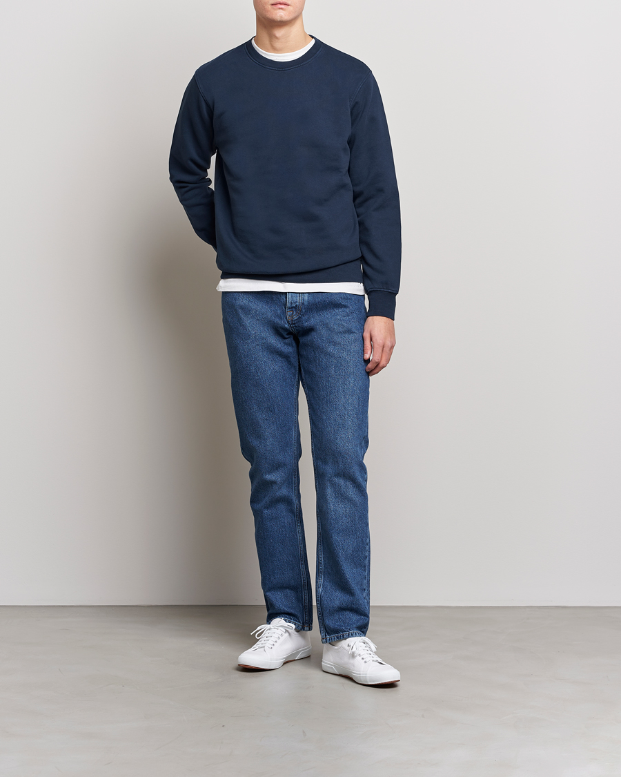 Colorful Standard Classic Organic Crew Neck Sweat Navy Blue