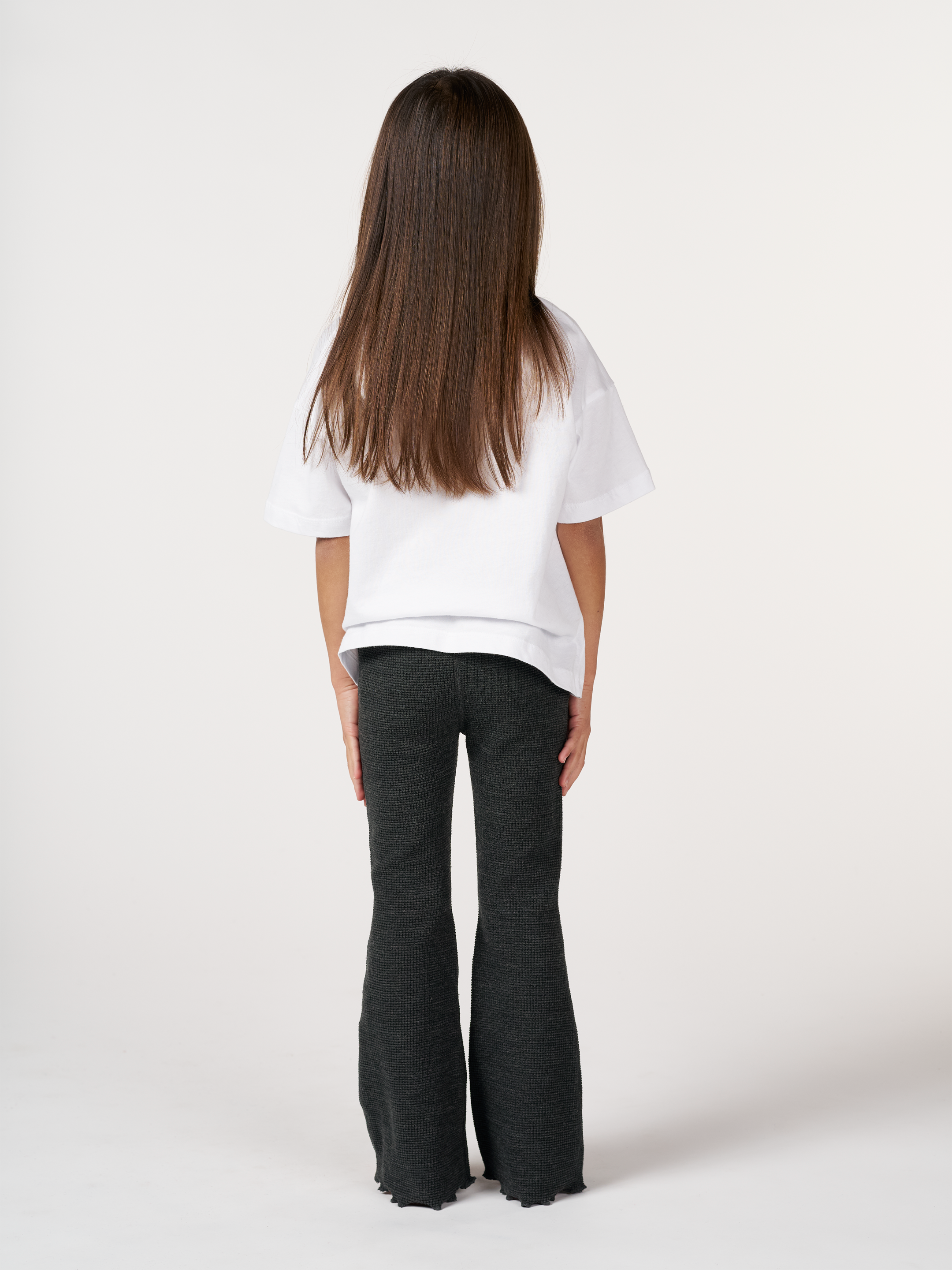 Broek met wafelpatroon in merinowol voor kinderen