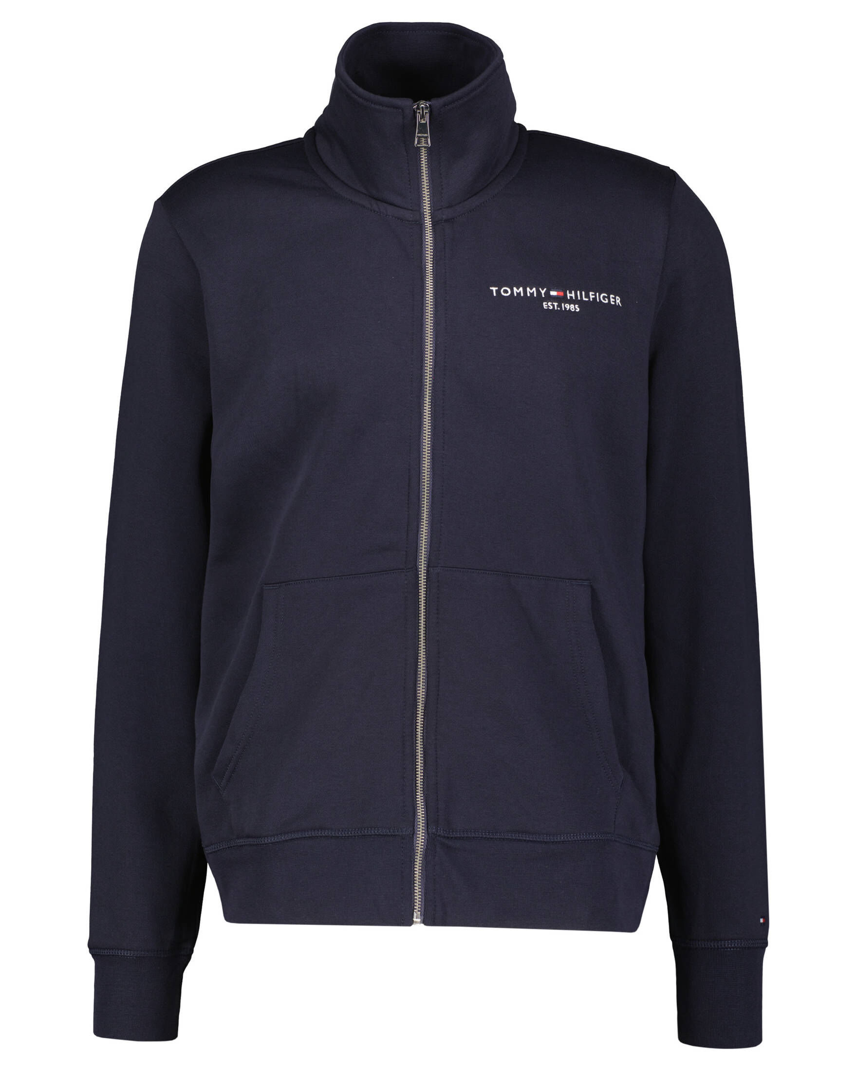 Tommy Hilfiger| Herren Sweatjacke LOGO ZIP THRU STAND COLLAR