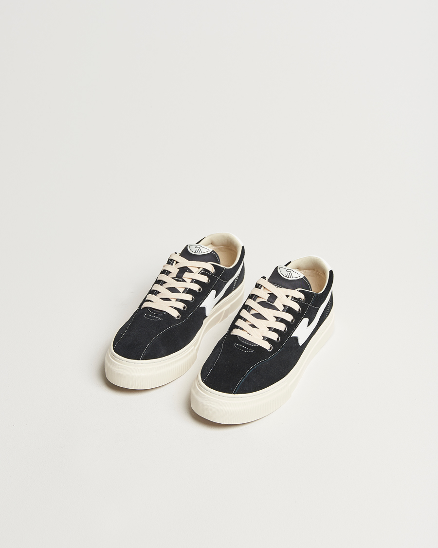 Stepney Workers Club Dellow S-Strike Cupsole Suede Sneaker Black/White
