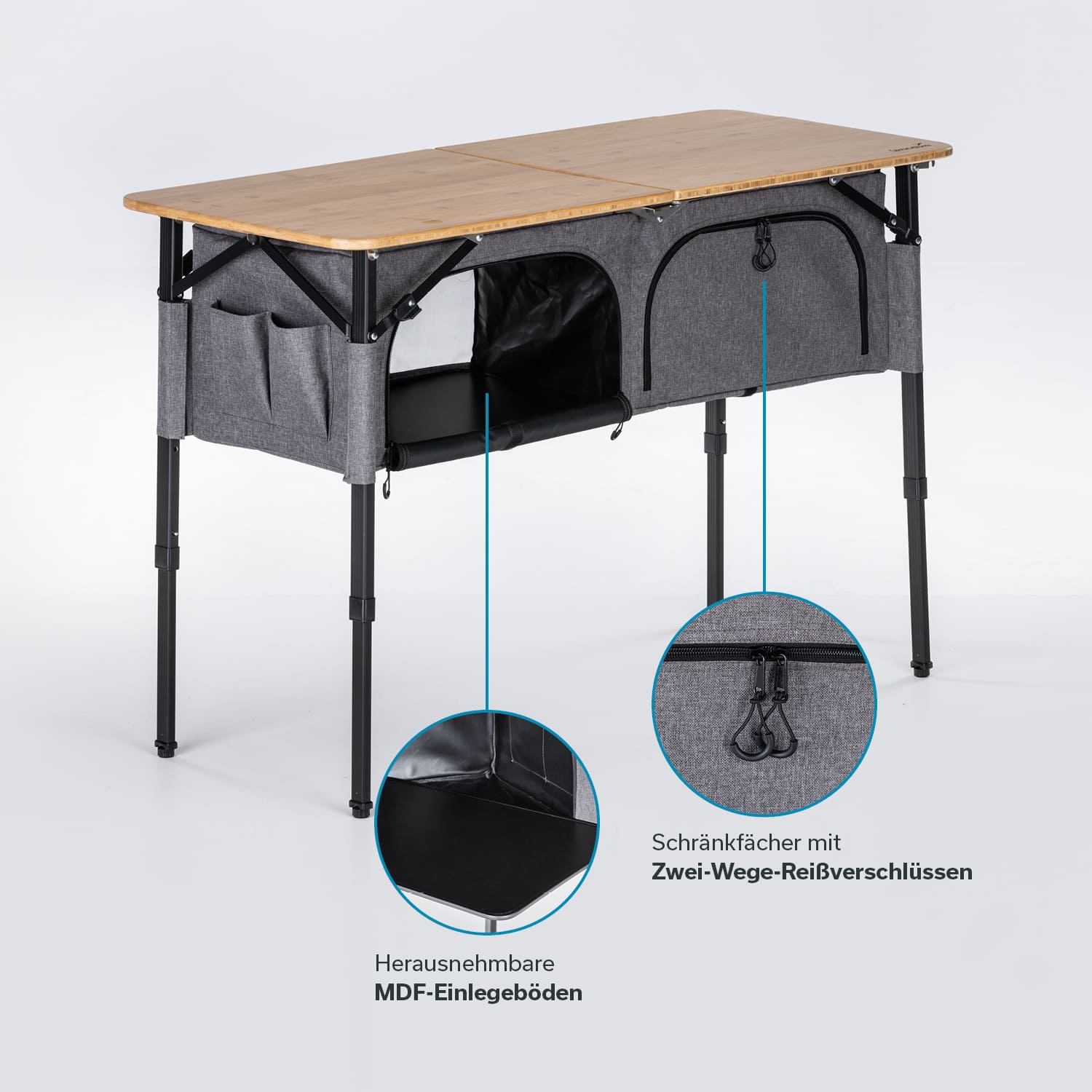 Skandika Tolja campingkast - 120 x 50 cm