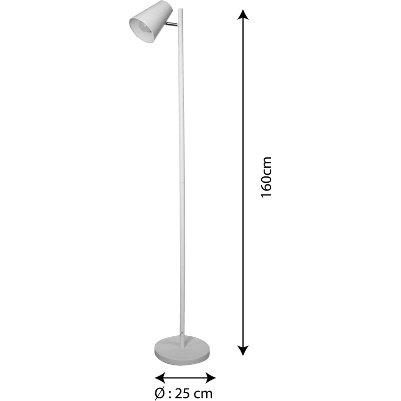 Lampadaire spoty Unilux prise europe blanc