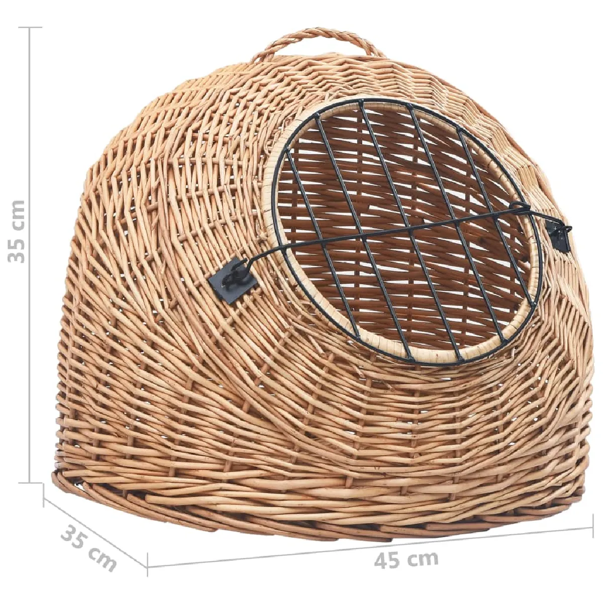 VIDAXL Cage transport chats 45cm