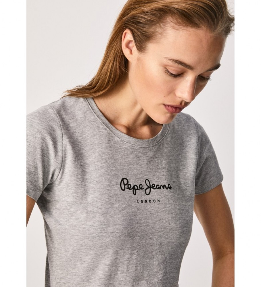 Camiseta Pepe Jeans New Virginia Ss N cinza