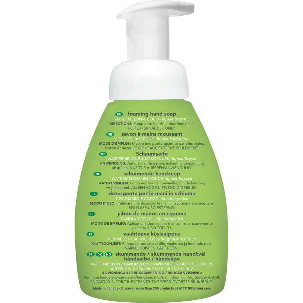AttitudeAttitude   Natural Care Schaumhandseife Wassermelone Kokosnuss