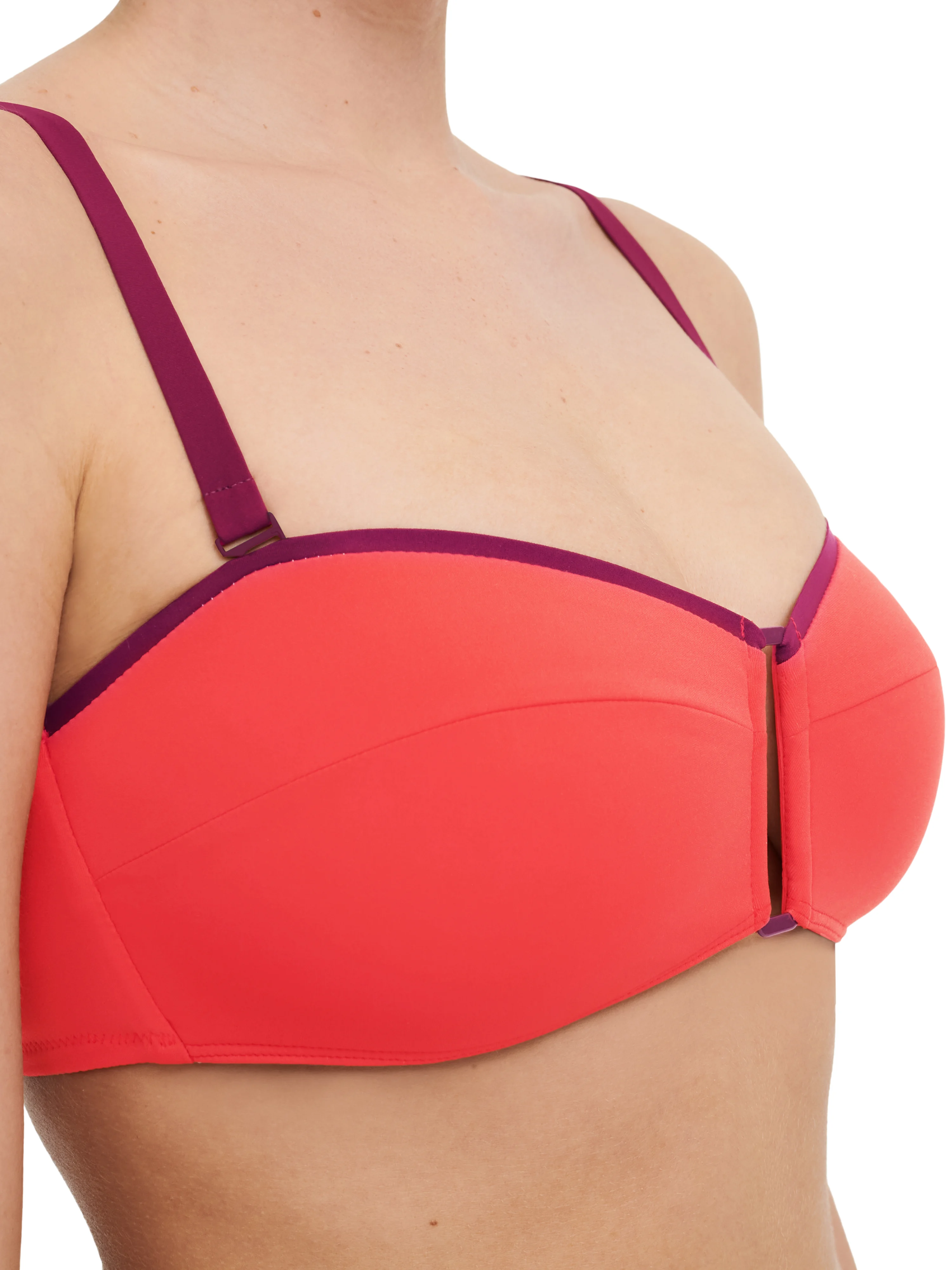 AUTHENTIC - Haut de maillot de bain sans armature bandeau bretelles amovibles | Multicolore