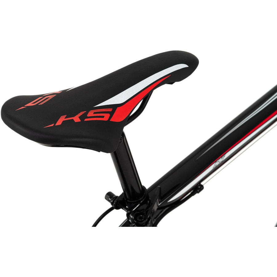 KS Cycling Mountainbike Hardtail 26 Zoll Sharp schwarz-rot schwarz-rot