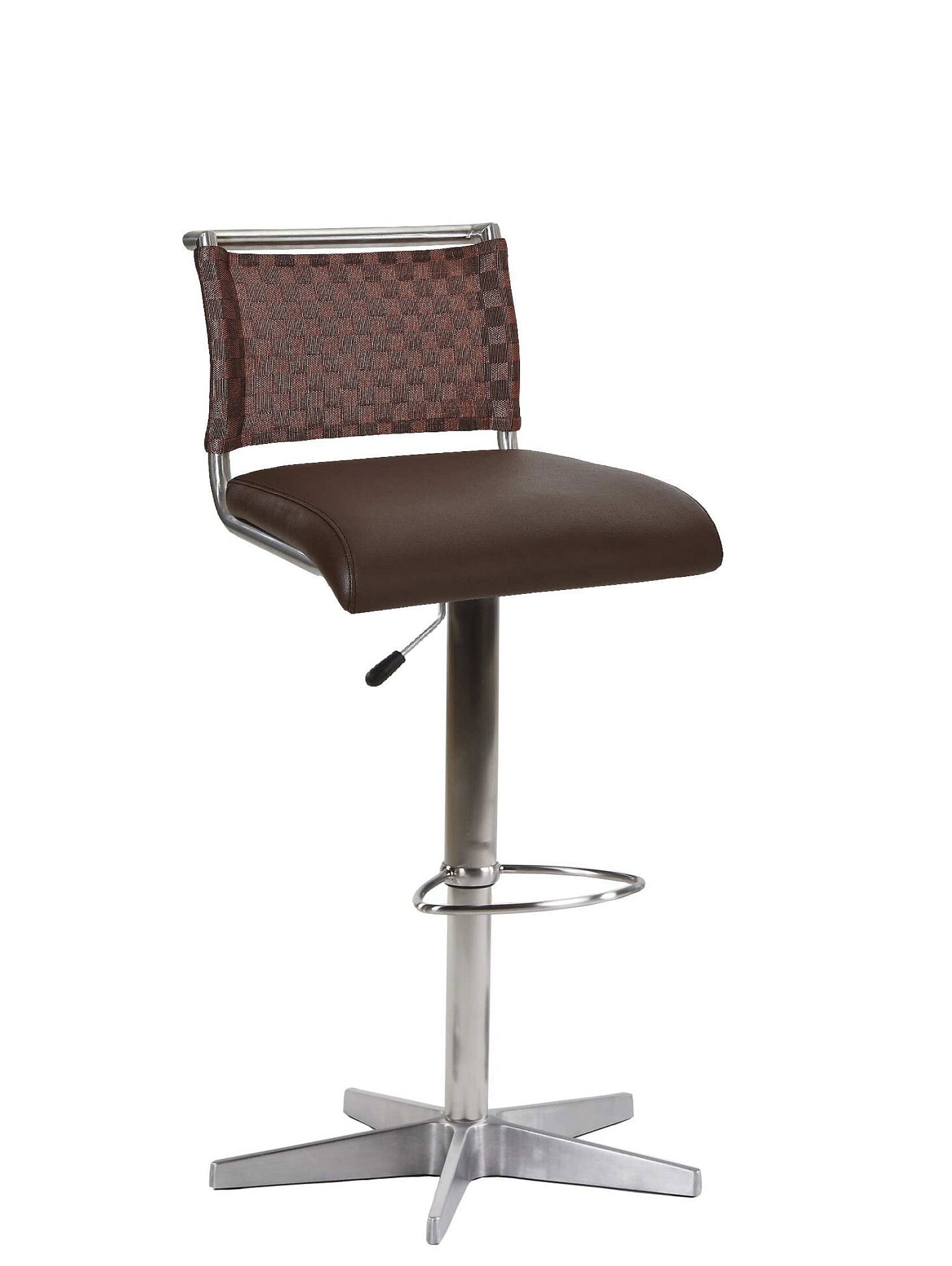 MONDO Barhocker DIVO Lederlook Braun