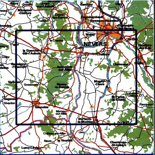 IGN - 2525 SB LA GUERCHE SUR L AUBOIS 1 25 000